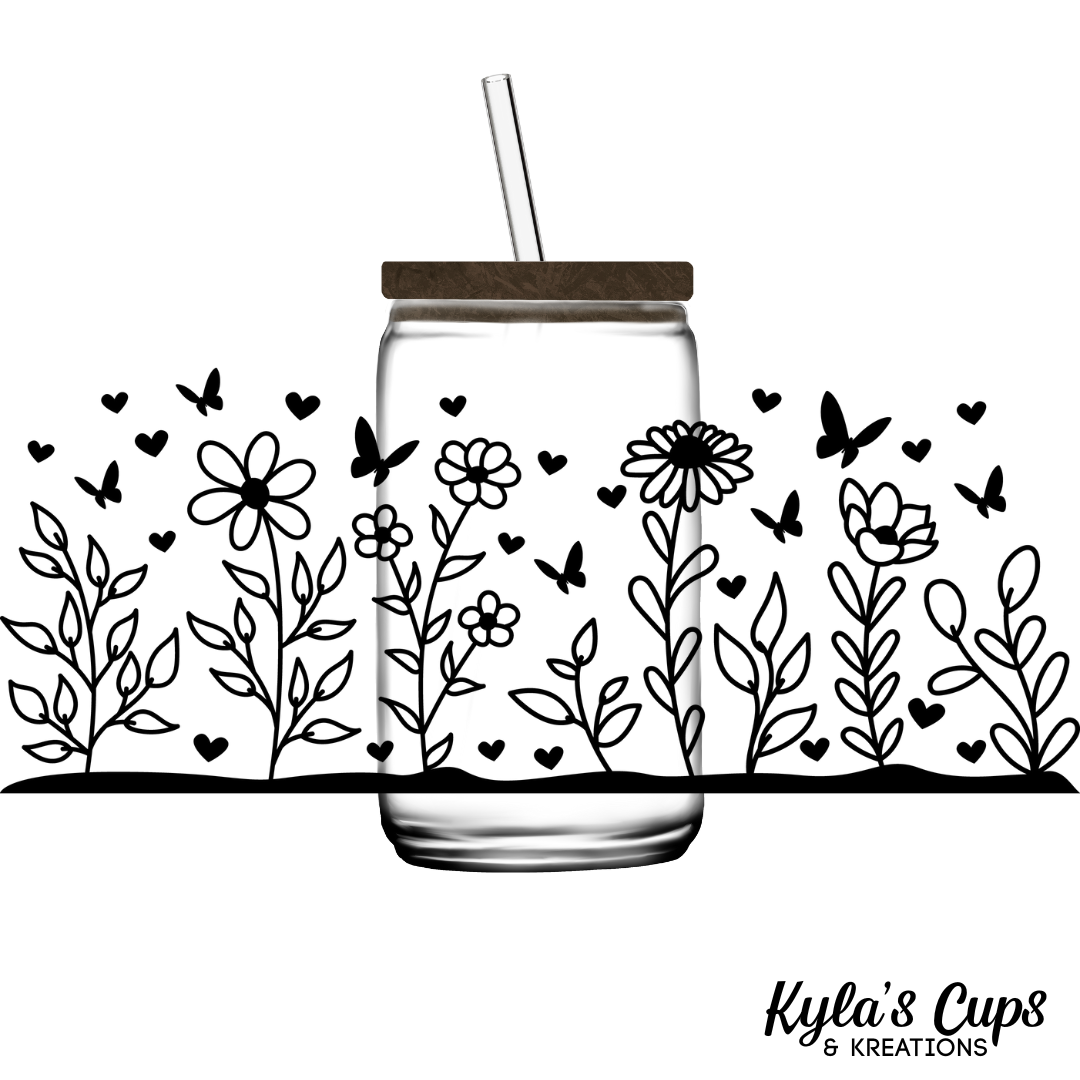 Butterflies & Flowers 01