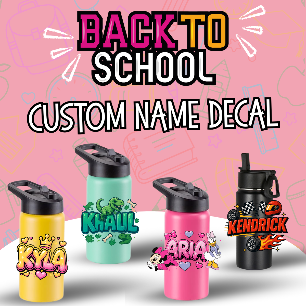 Back to School Name Decal