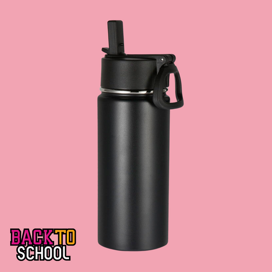 16 oz Water Bottle - Black