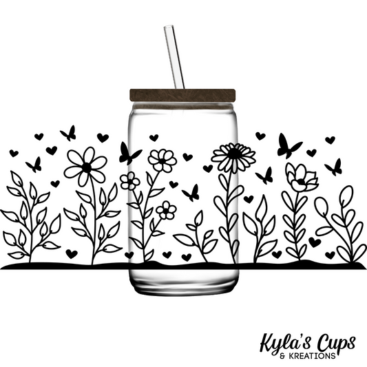 Butterflies & Flowers 01