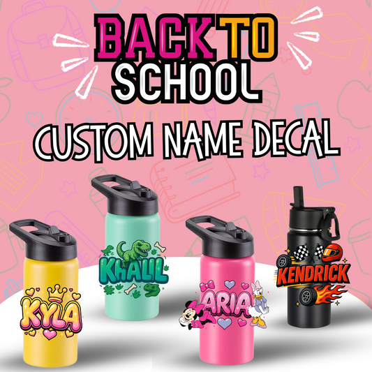 Back to School Name Decal