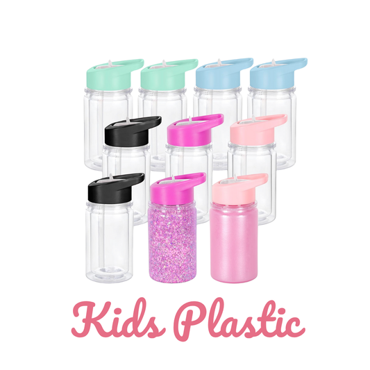 Kids Plastic Snow Globe Tumbler